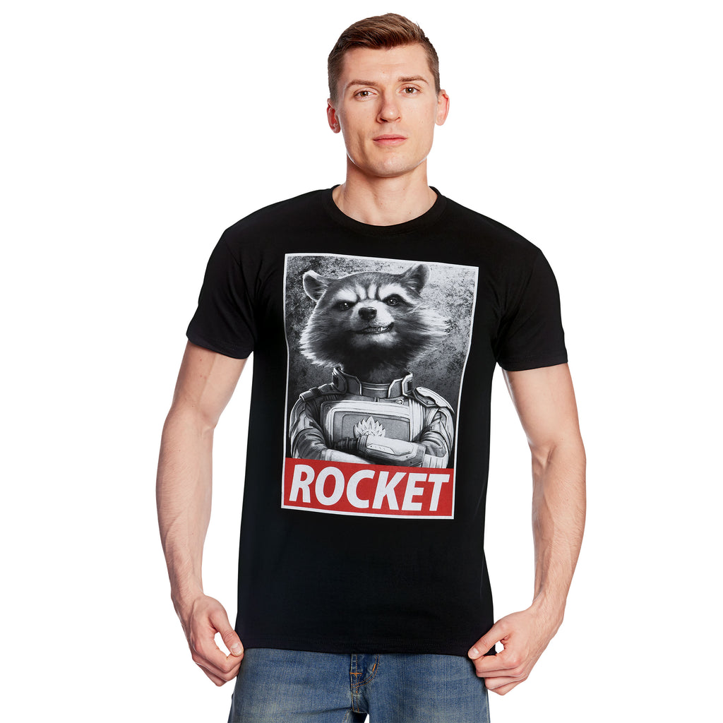 Zdjęcie produktu Rocket Raccoon Koszulka czarna - Marvel