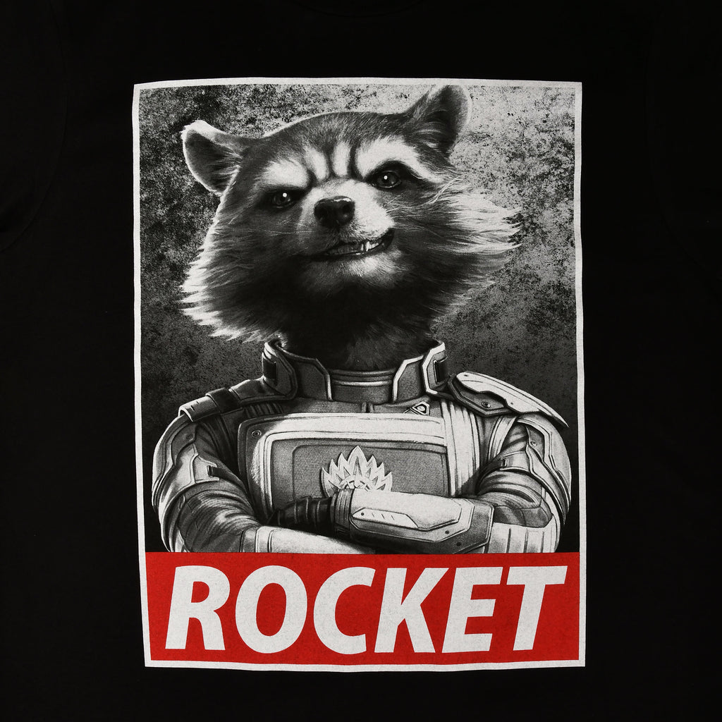 Zdjęcie produktu Rocket Raccoon Koszulka czarna - Marvel
