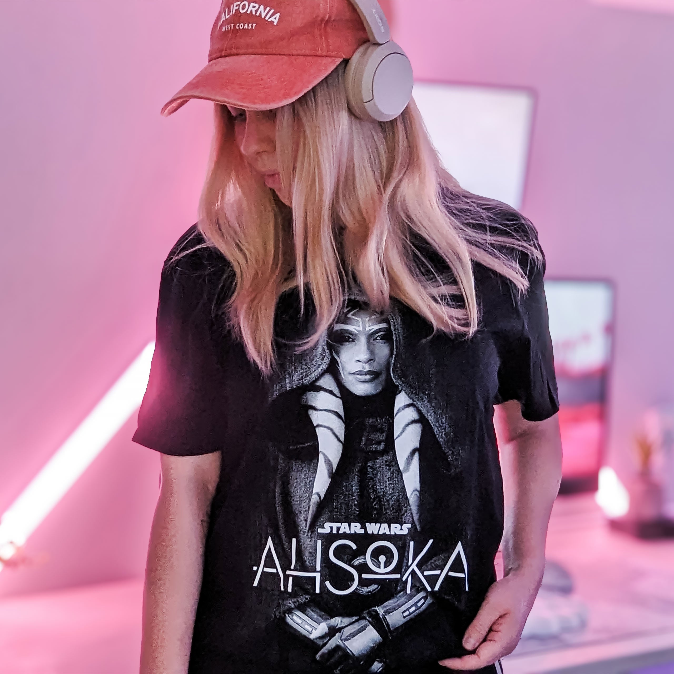 Zdjęcie produktu Czarna koszulka Ahsoka Tano Togruta - Star Wars