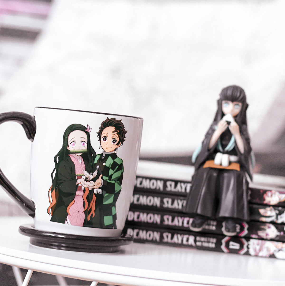 Zdjęcie produktu Demon Slayer - Kubek z pokrywką Nezuko & Tanjiro Kamado