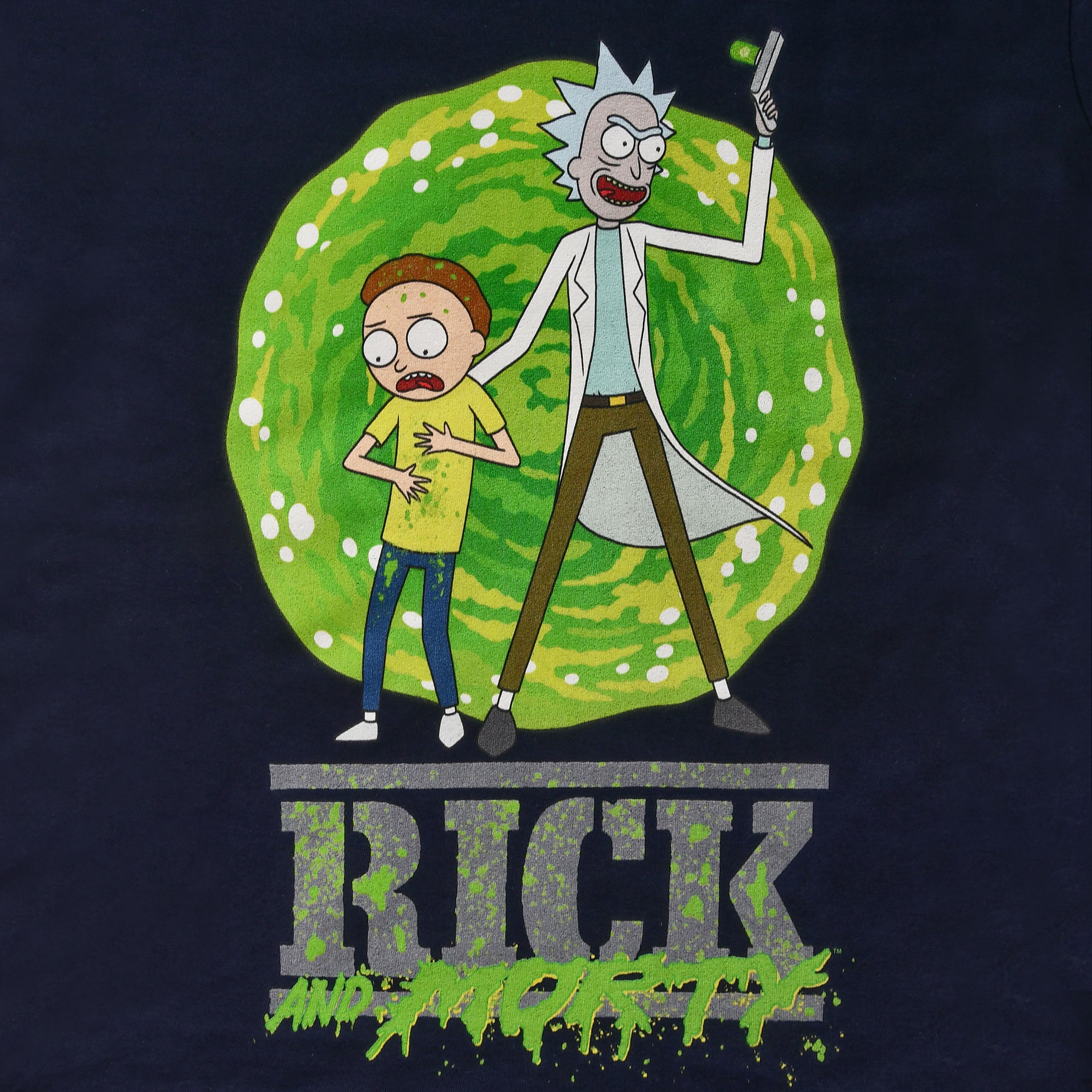 Zdjęcie produktu Rick and Morty - Portal T-Shirt niebieski