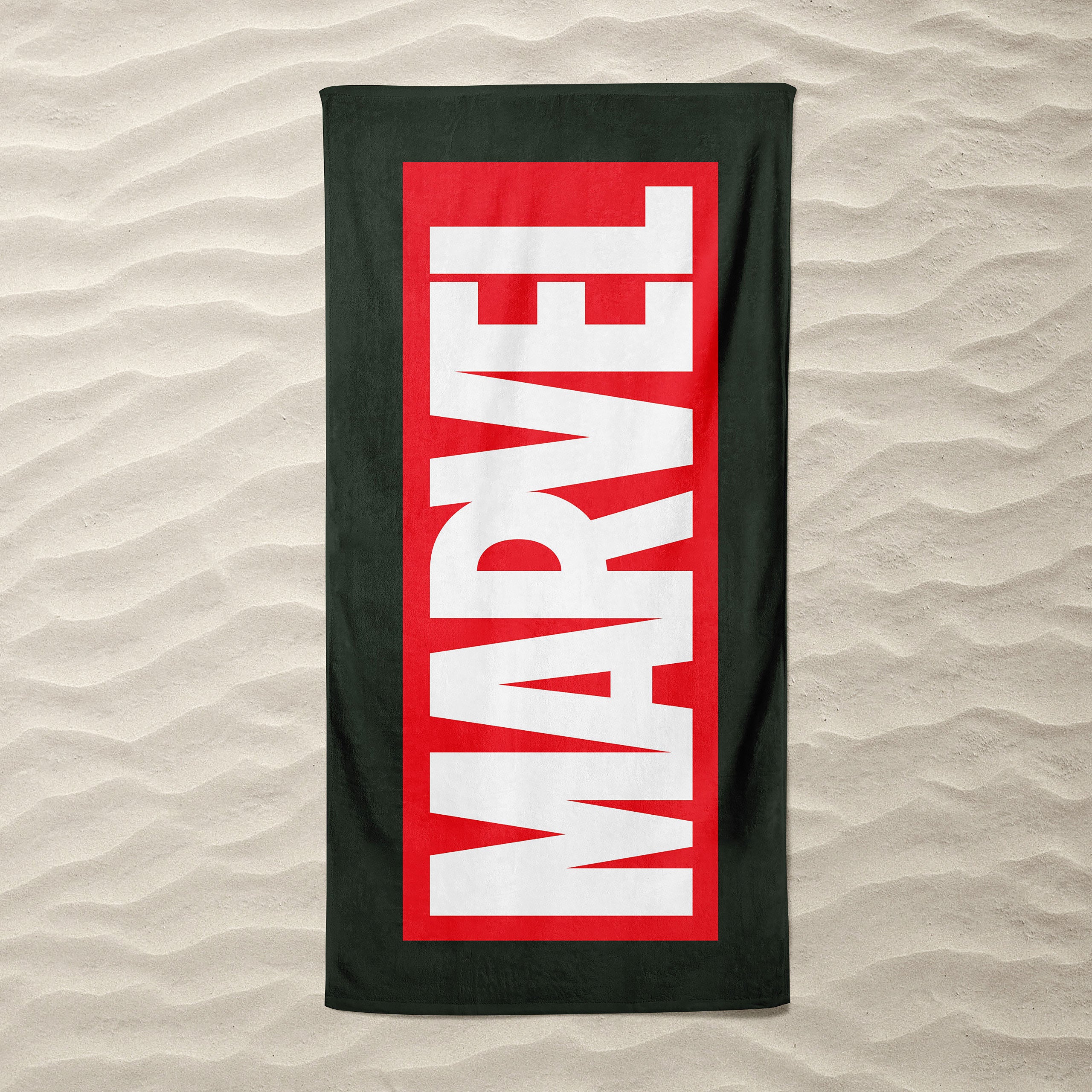 Zdjęcie produktu Marvel - Czarno ręcznik kąpielowy z logo