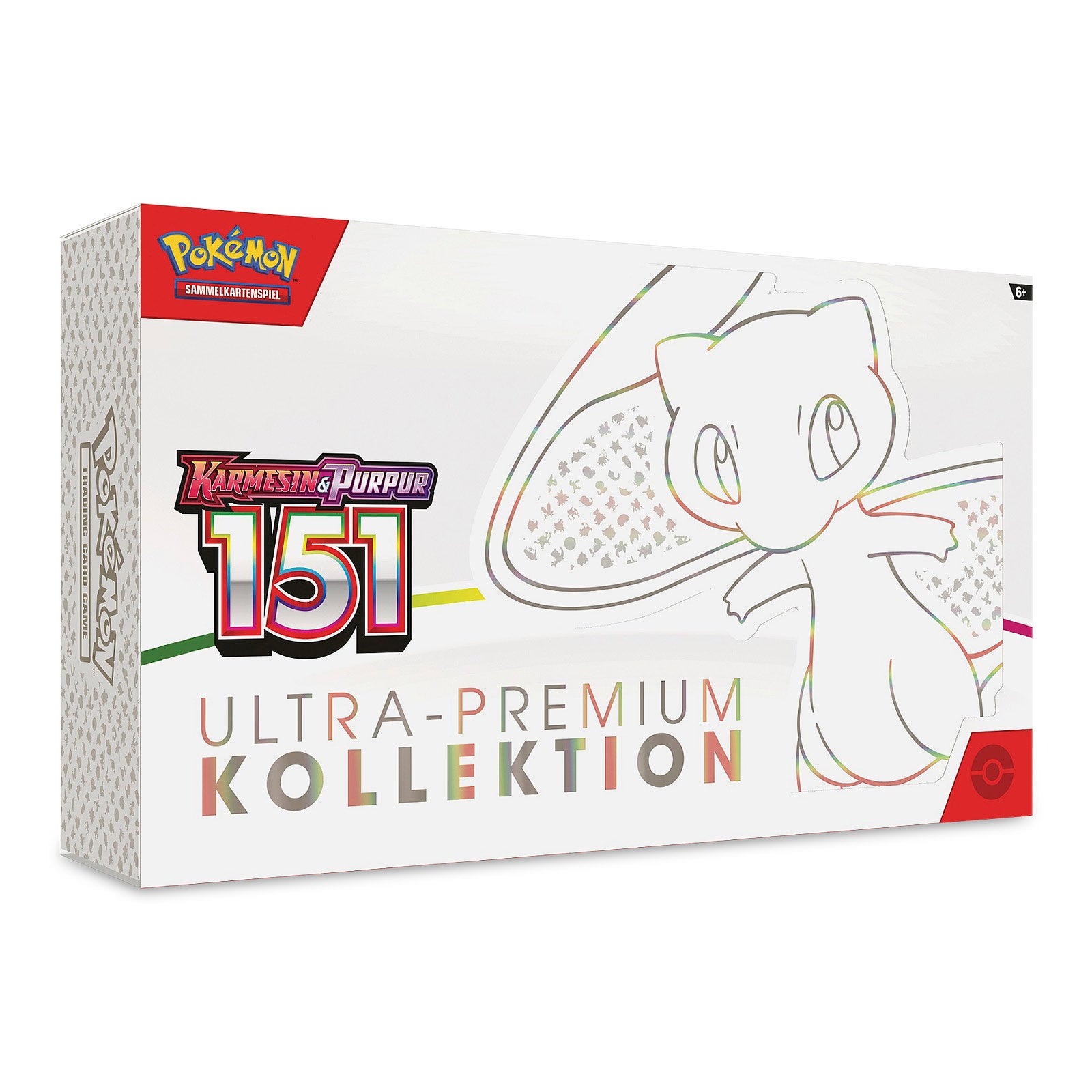 Zdjęcie produktu Pokemon - Karmesin & Purpur 151 Mew Ultra Premium Kolekcjonerska Skrzynka z Kartami