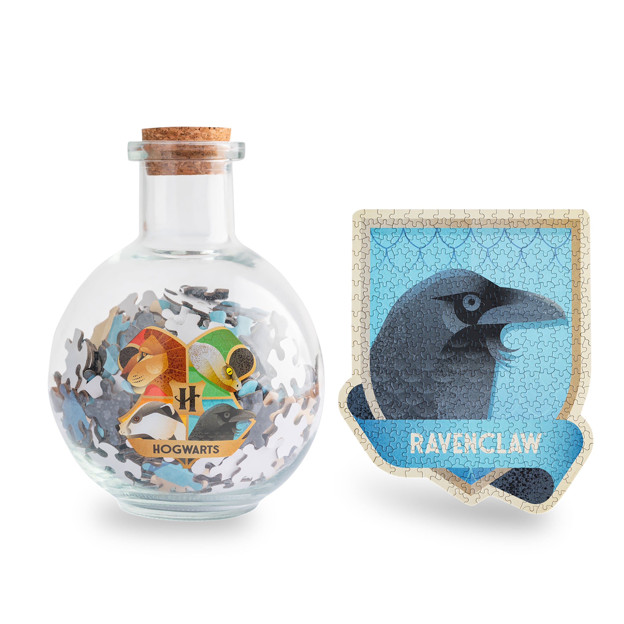 Zdjęcie produktu Puzzle z godłem Ravenclaw w butelce eliksiru - Harry Potter