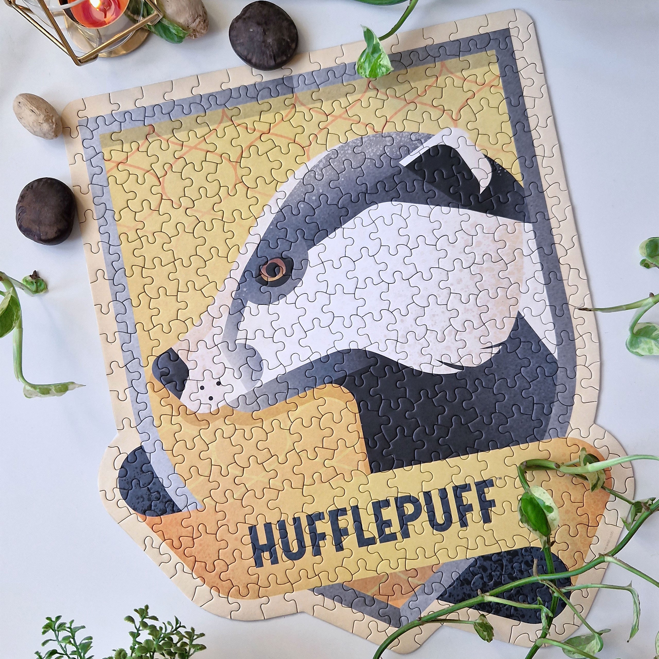 Zdjęcie produktu Puzzle Hufflepuff Herb w Butelce Eliksiru - Harry Potter
