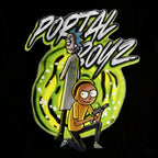 Zdjęcie produktu Rick and Morty - Portal Boyz Glow in the Dark Hoodie czarny