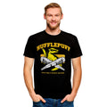 Zdjęcie produktu Hufflepuff Quidditch College T-Shirt czarne - Harry Potter