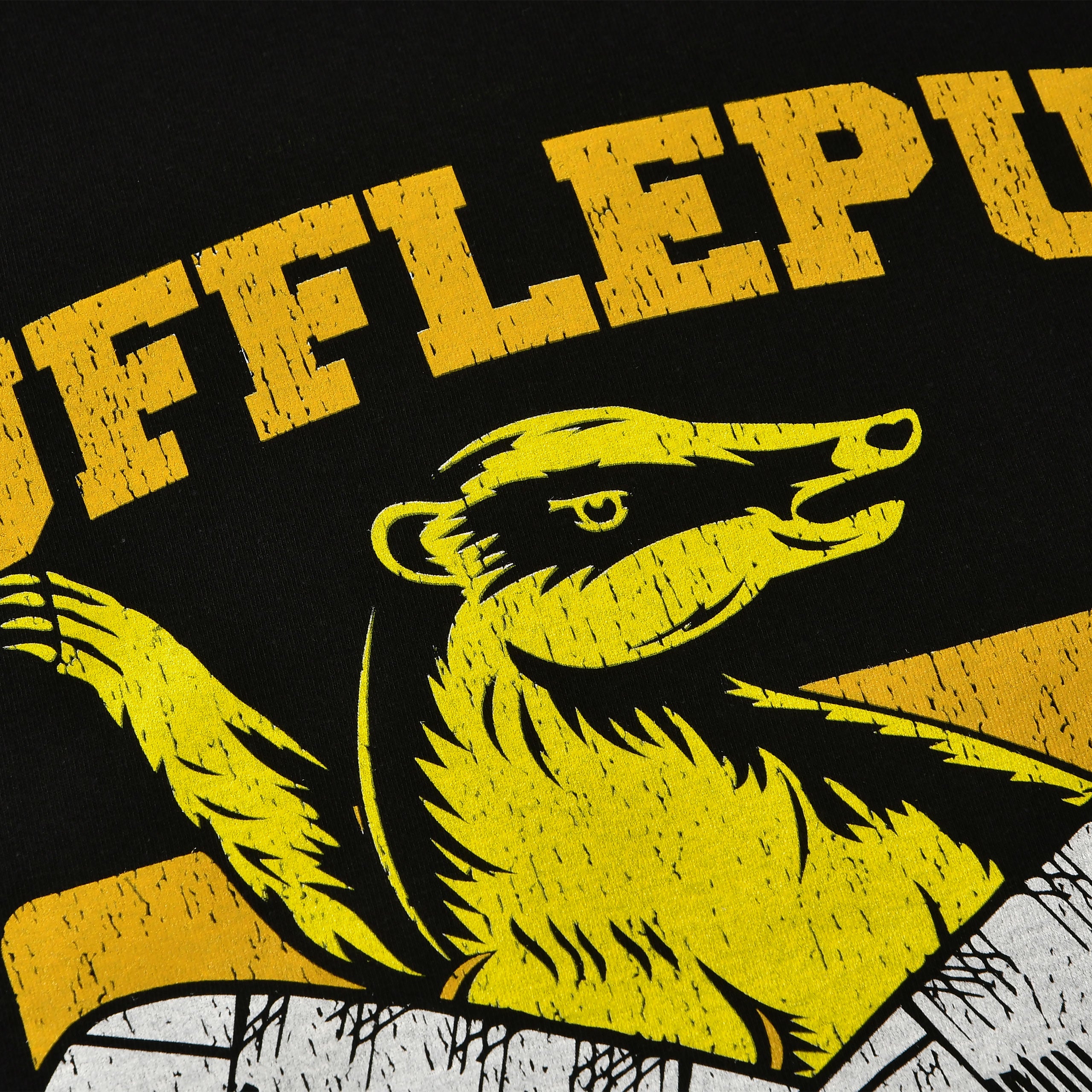 Zdjęcie produktu Hufflepuff Quidditch College T-Shirt czarne - Harry Potter