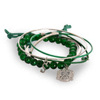 Zdjęcie produktu Harry Potter - Bransoletki Slytherin Zestaw 5 sztuk