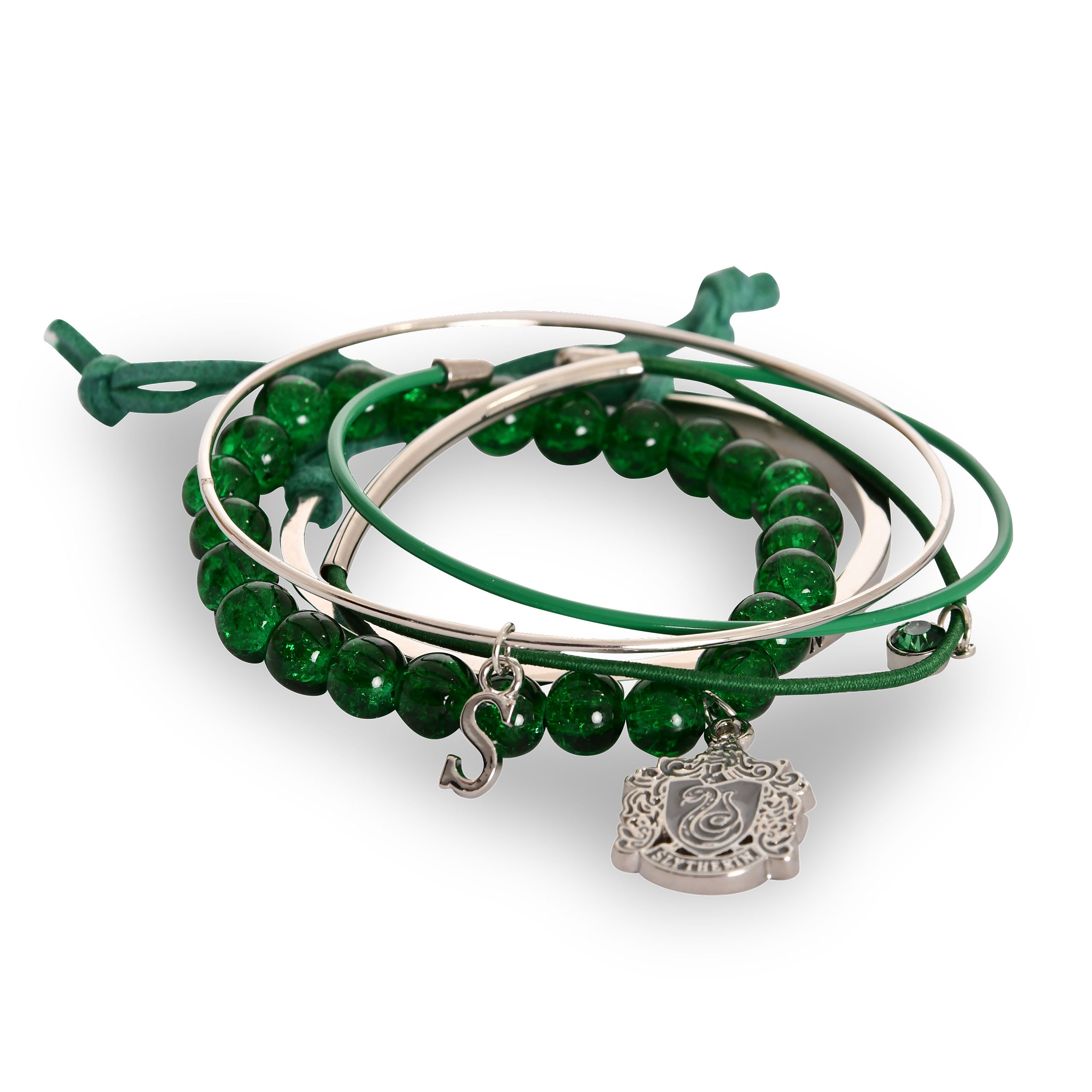 Zdjęcie produktu Harry Potter - Bransoletki Slytherin Zestaw 5 sztuk