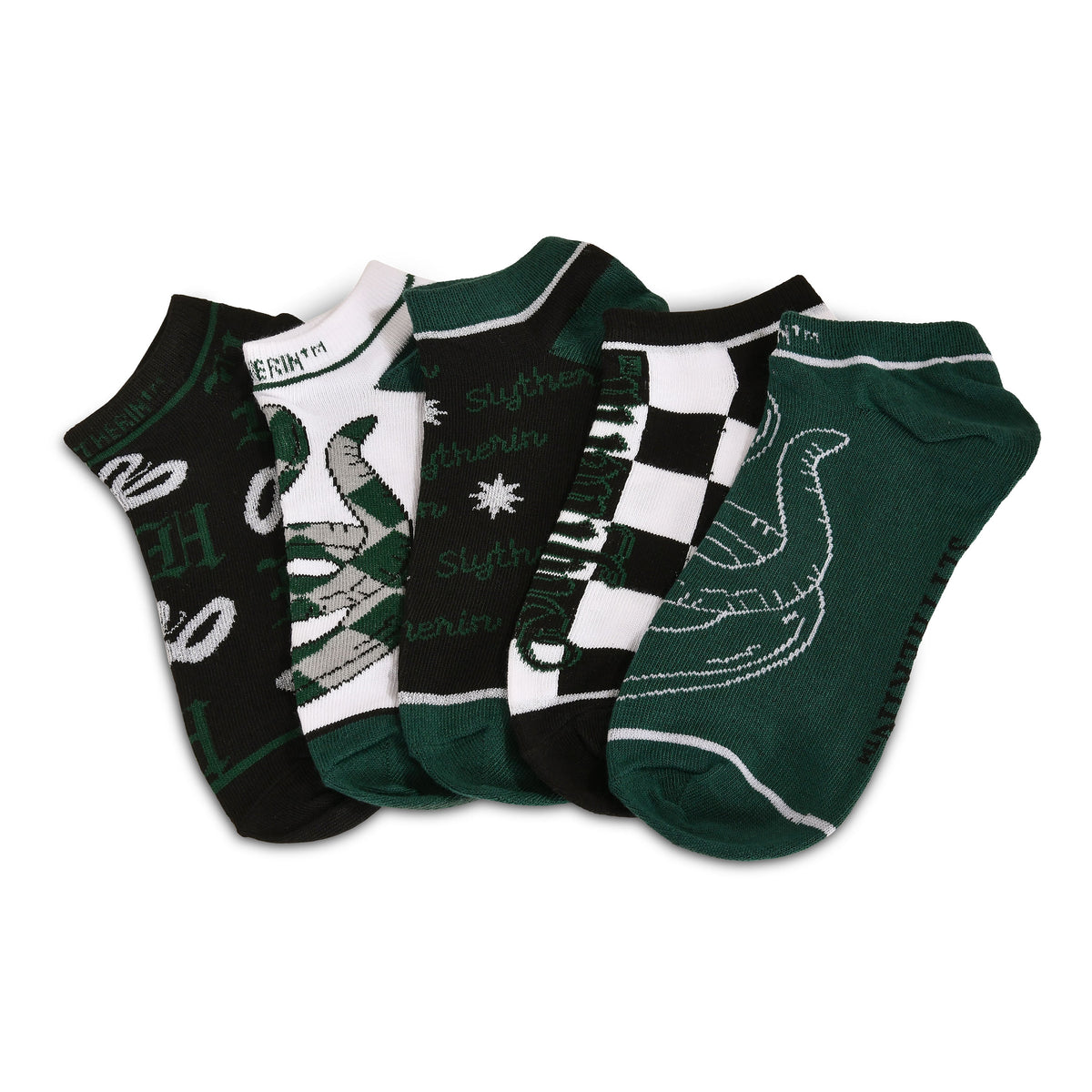 Zdjęcie produktu Harry Potter - Zestaw 5 skarpet Slytherin