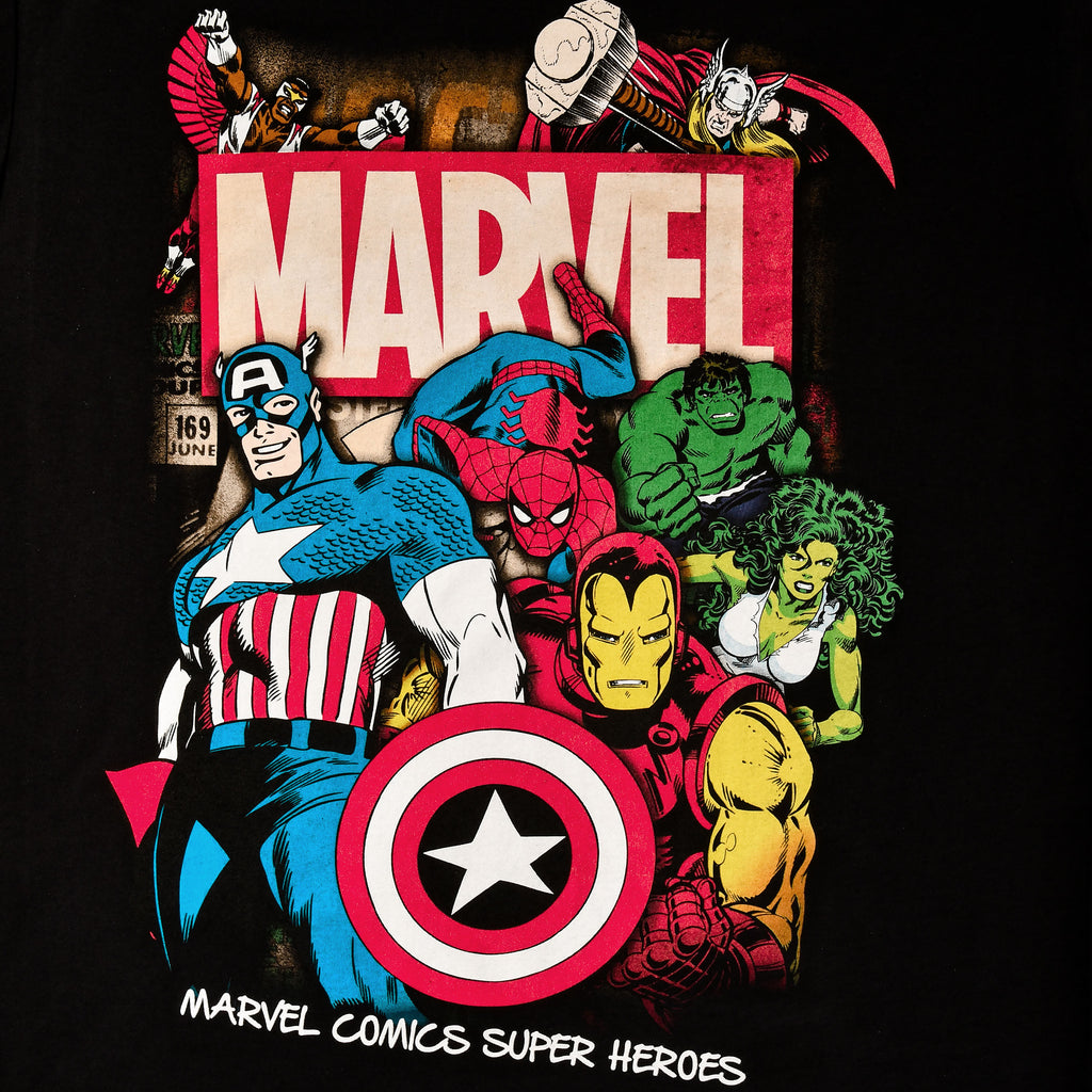 Zdjęcie produktu Koszulka Marvel Comics Superheroes czarna