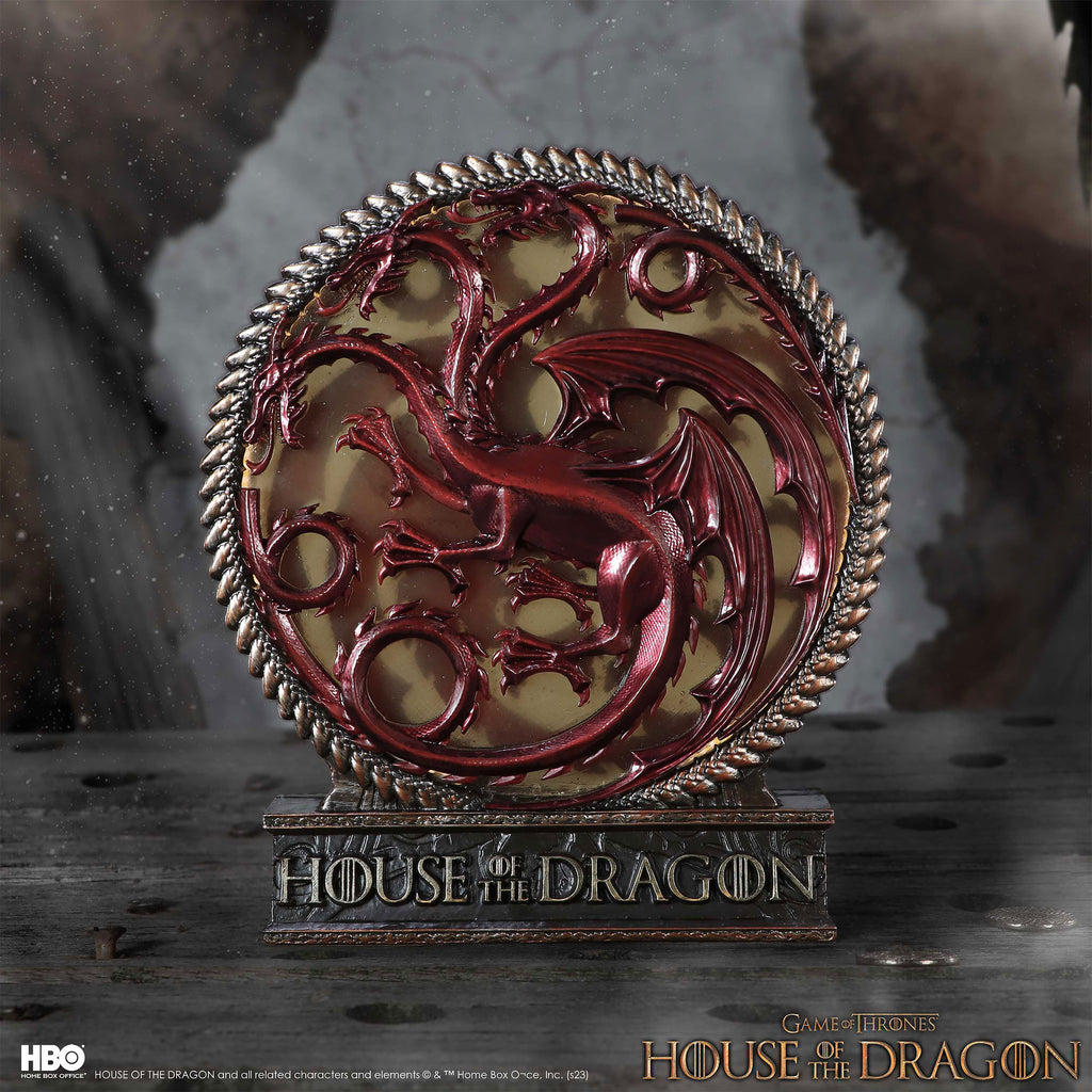 Zdjęcie produktu Deluxe lampa stołowa z herbem Targaryen - House of the Dragon