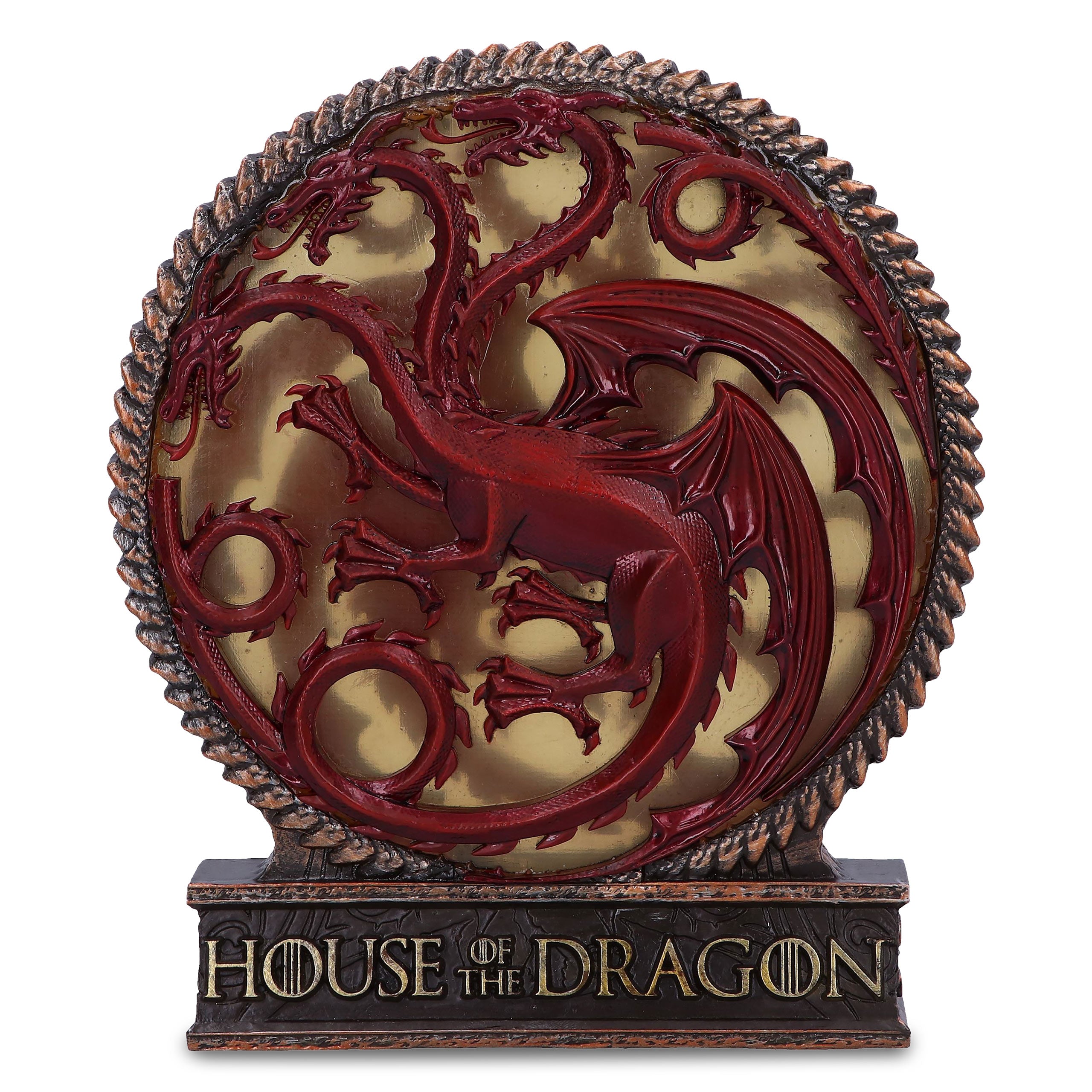 Zdjęcie produktu Deluxe lampa stołowa z herbem Targaryen - House of the Dragon