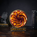 Zdjęcie produktu Deluxe lampa stołowa z herbem Targaryen - House of the Dragon