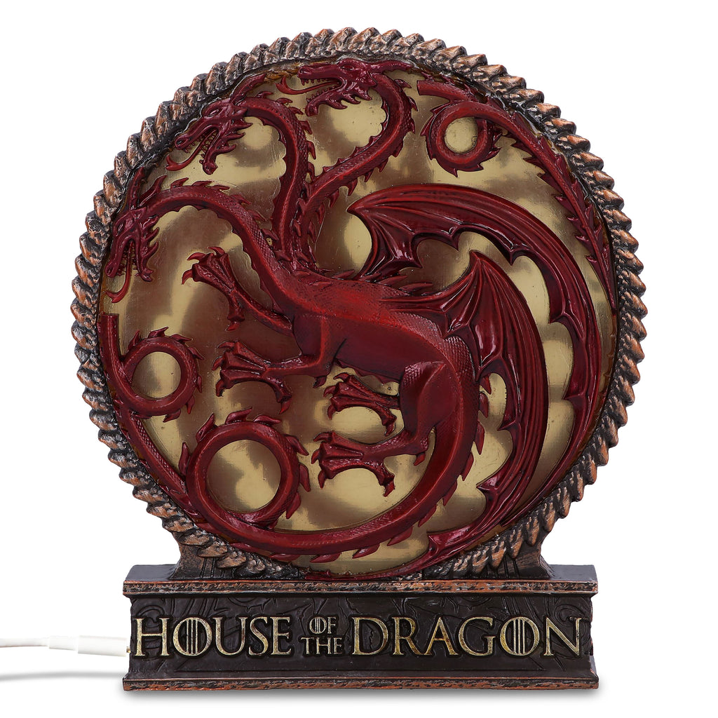 Zdjęcie produktu Deluxe lampa stołowa z herbem Targaryen - House of the Dragon