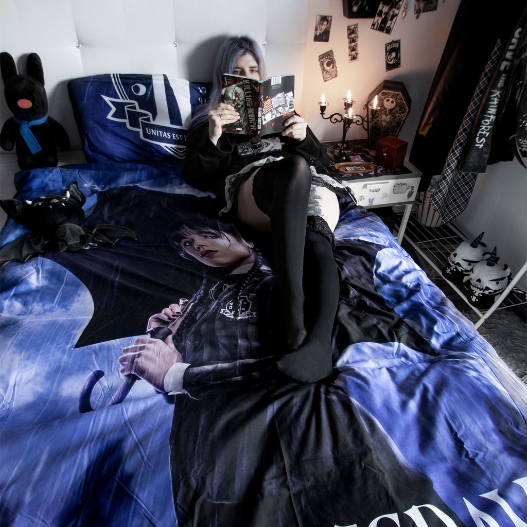 Zdjęcie produktu Wednesday - Pościel Nevermore Academy