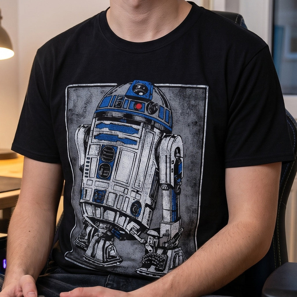 Zdjęcie produktu Star Wars - R2D2 Portret Koszulka czarna