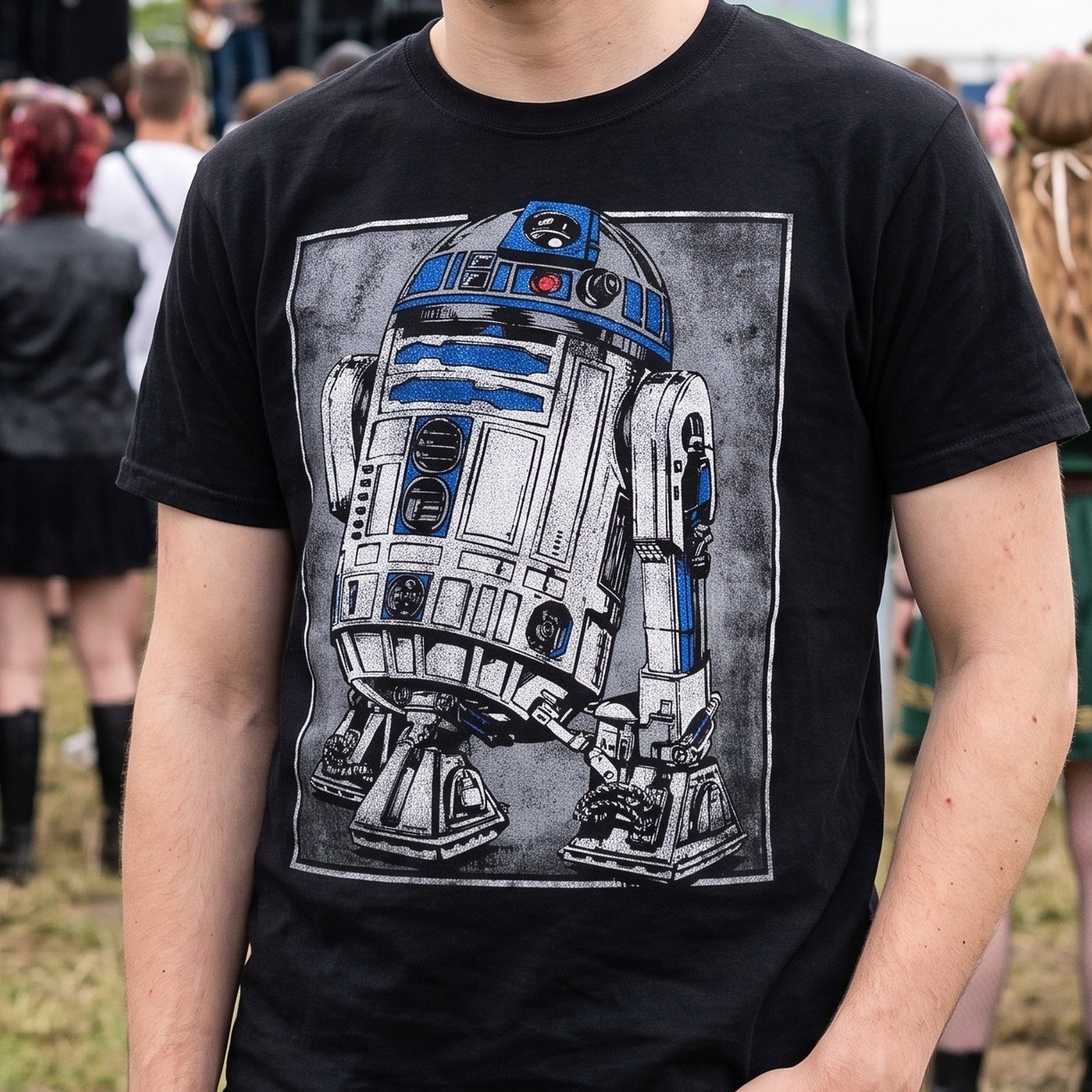 Zdjęcie produktu Star Wars - R2D2 Portret Koszulka czarna
