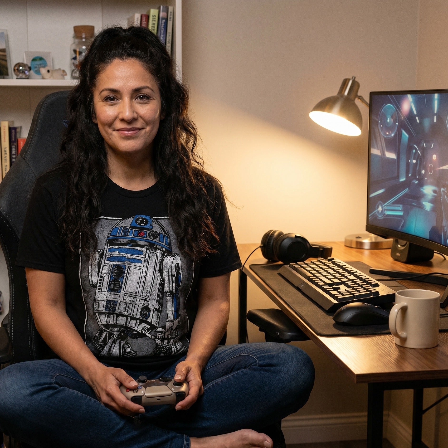 Zdjęcie produktu Star Wars - R2D2 Portret Koszulka czarna