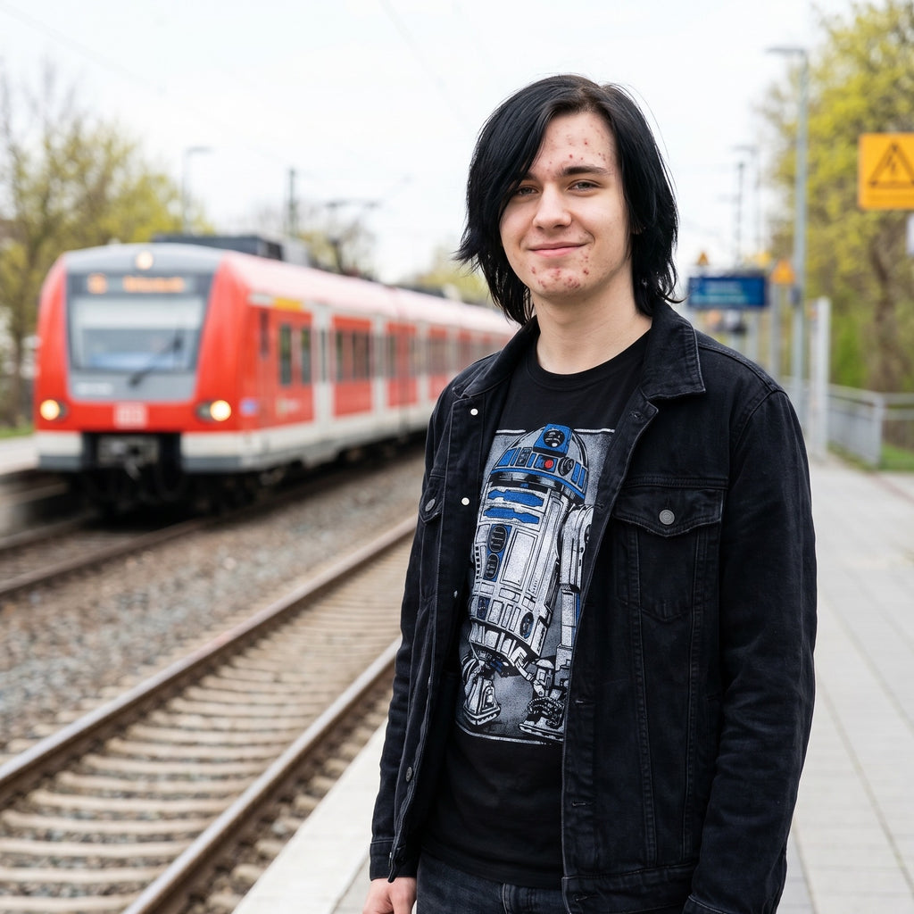 Zdjęcie produktu Star Wars - R2D2 Portret Koszulka czarna