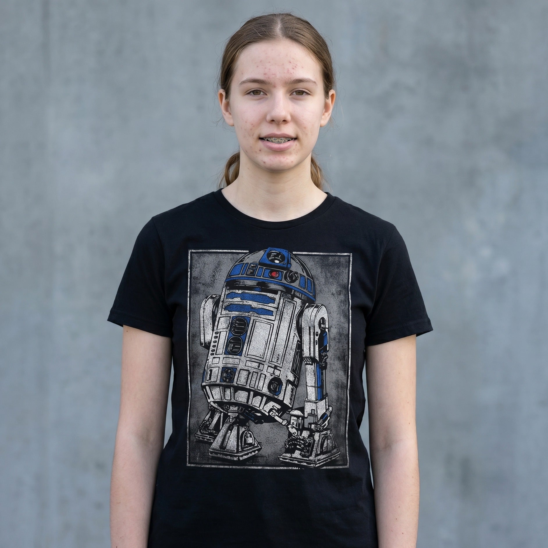Zdjęcie produktu Star Wars - R2D2 Portret Koszulka czarna
