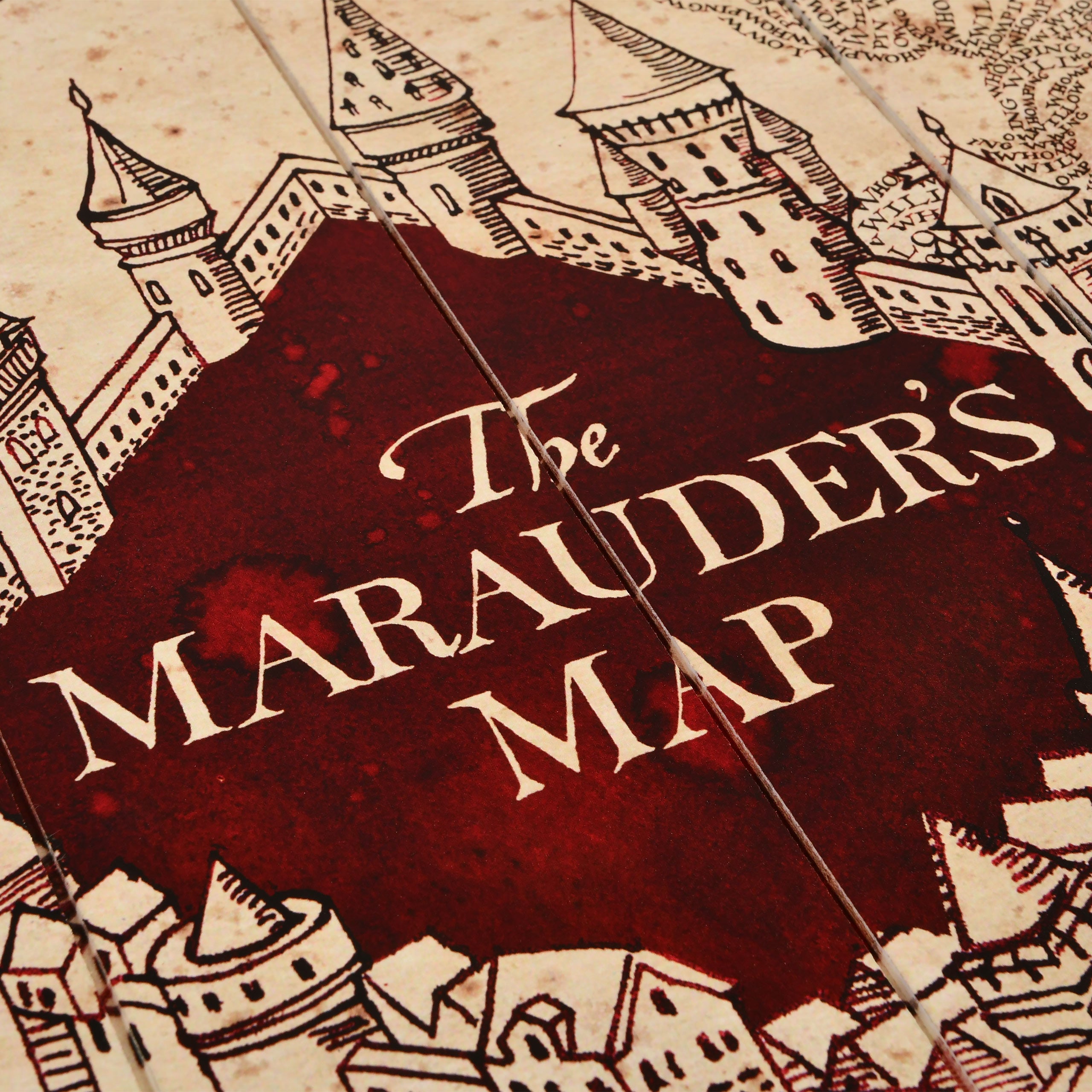 Zdjęcie produktu Harry Potter - Mapa Huncwotów Obraz na Drewnie