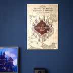 Zdjęcie produktu Harry Potter - Mapa Huncwotów Obraz na Drewnie