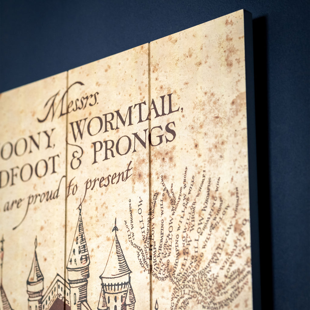 Zdjęcie produktu Harry Potter - Mapa Huncwotów Obraz na Drewnie