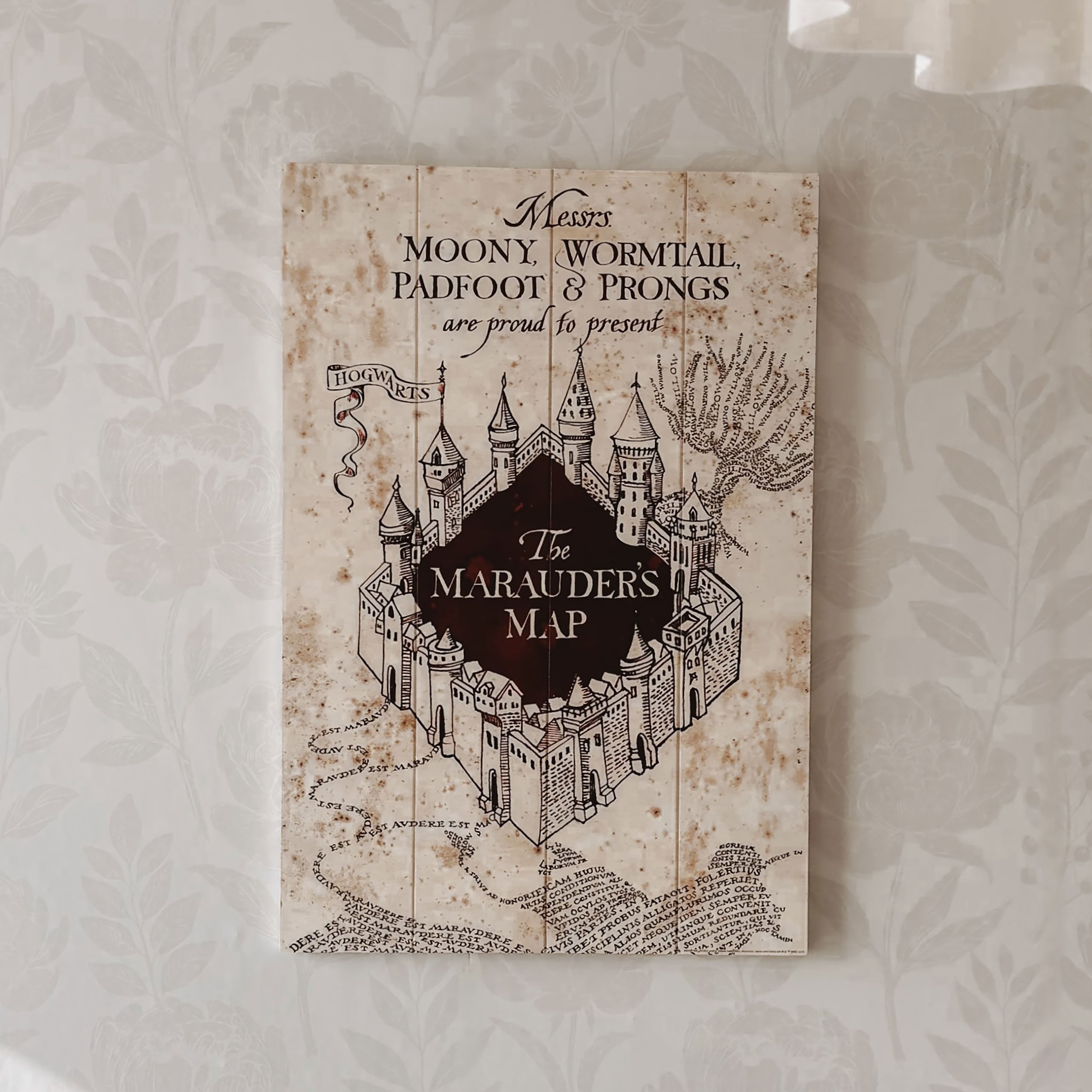 Zdjęcie produktu Harry Potter - Mapa Huncwotów Obraz na Drewnie