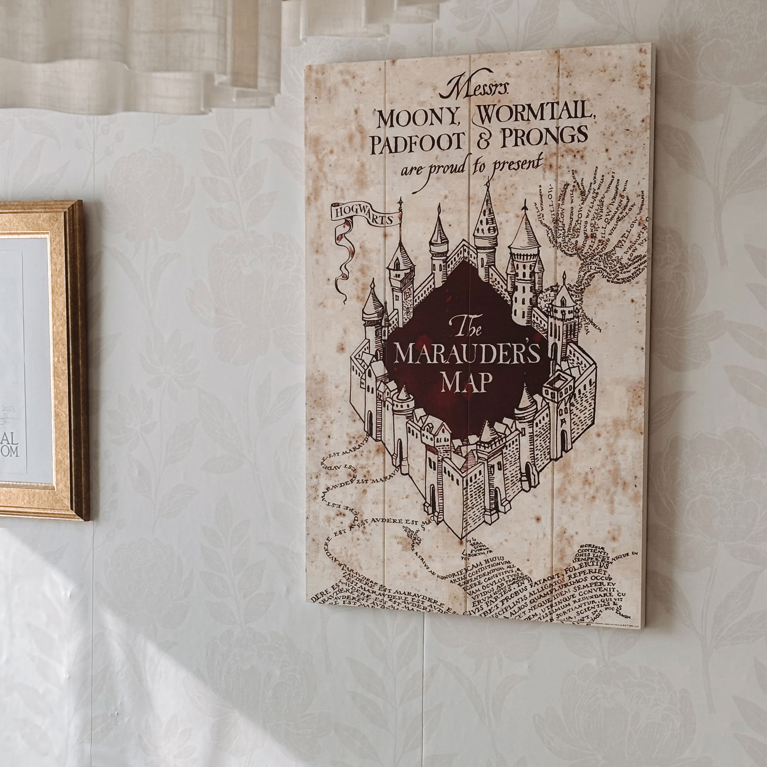 Zdjęcie produktu Harry Potter - Mapa Huncwotów Obraz na Drewnie