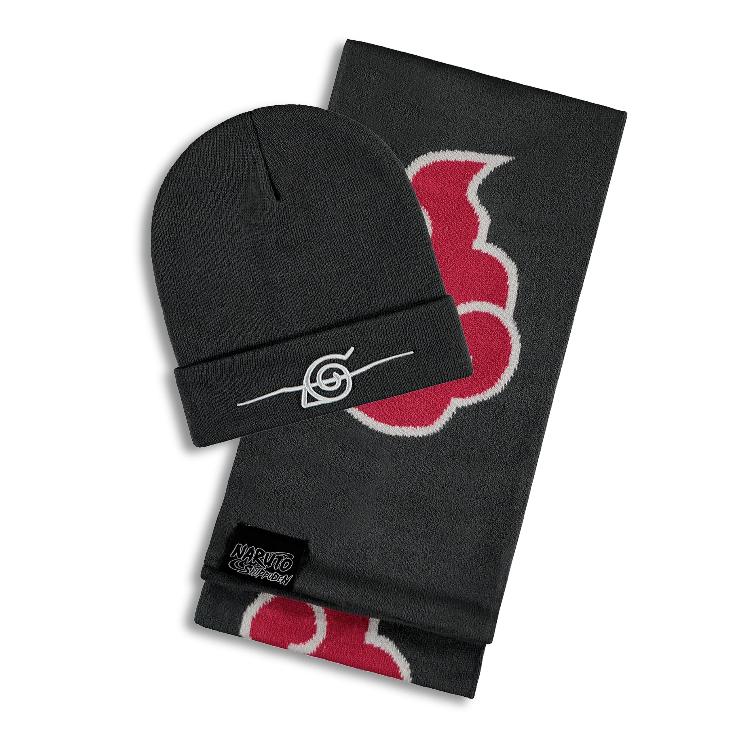Zdjęcie produktu Naruto - Zestaw prezentowy czapka i szalik Akatsuki