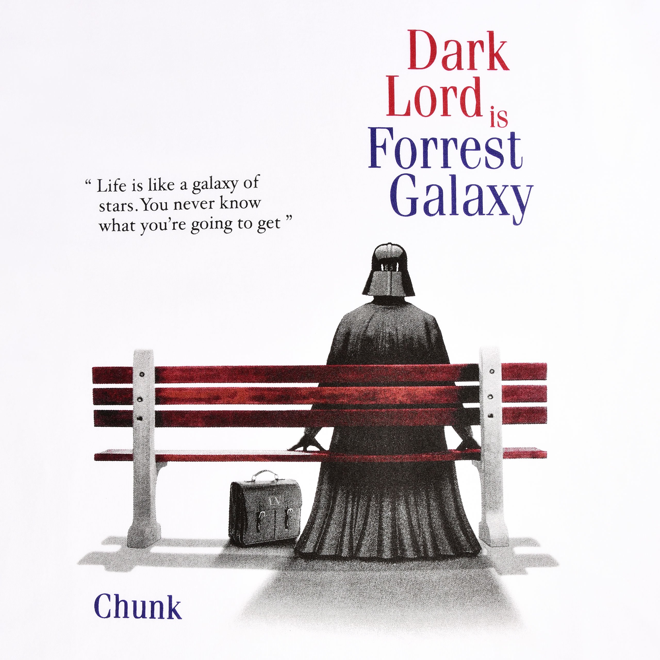 Product image Dark Lord is Forrest Galaxy t shirt for Star Wars fans white