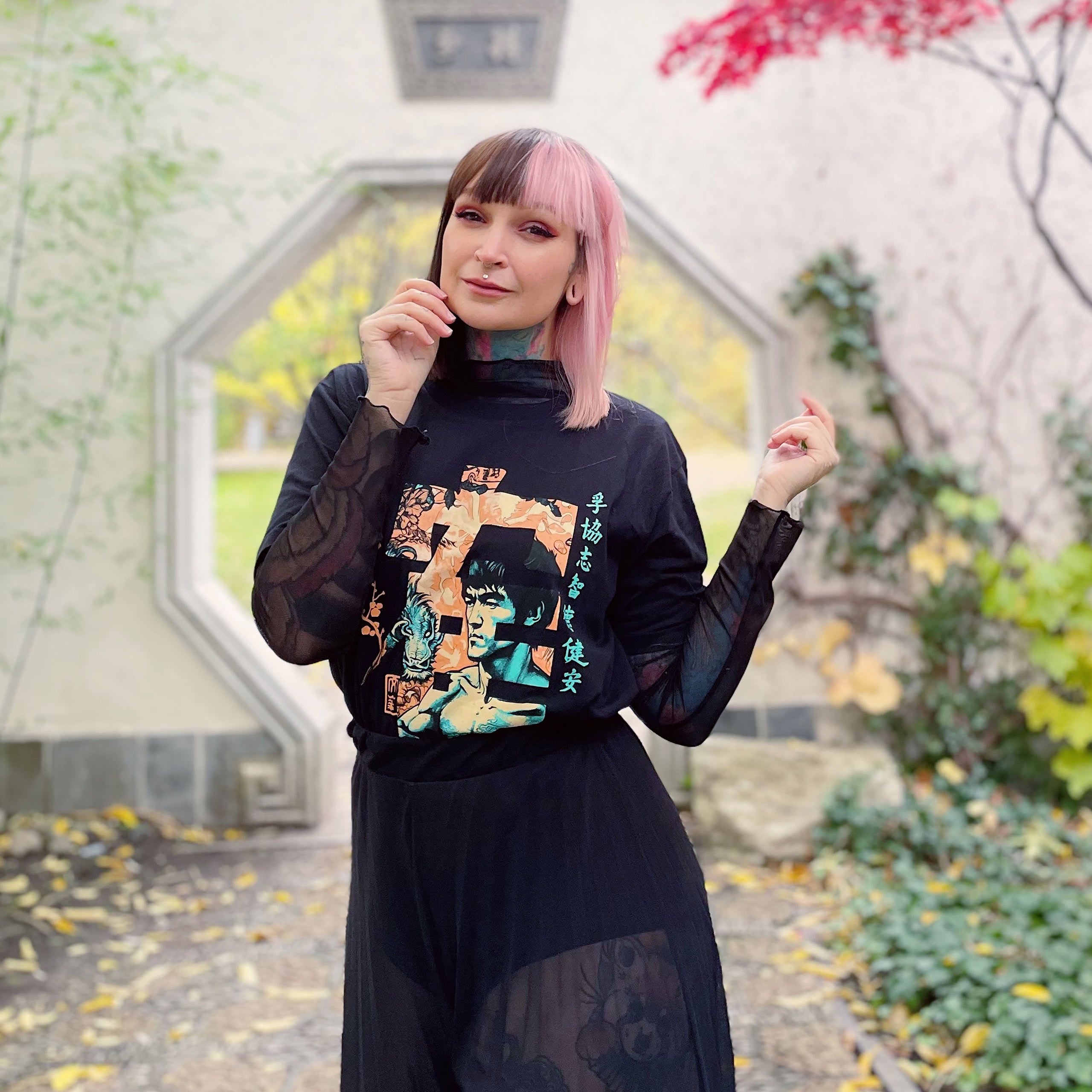 Product image Kung Fu Calligraphy T-Shirt for Bruce Lee fans black