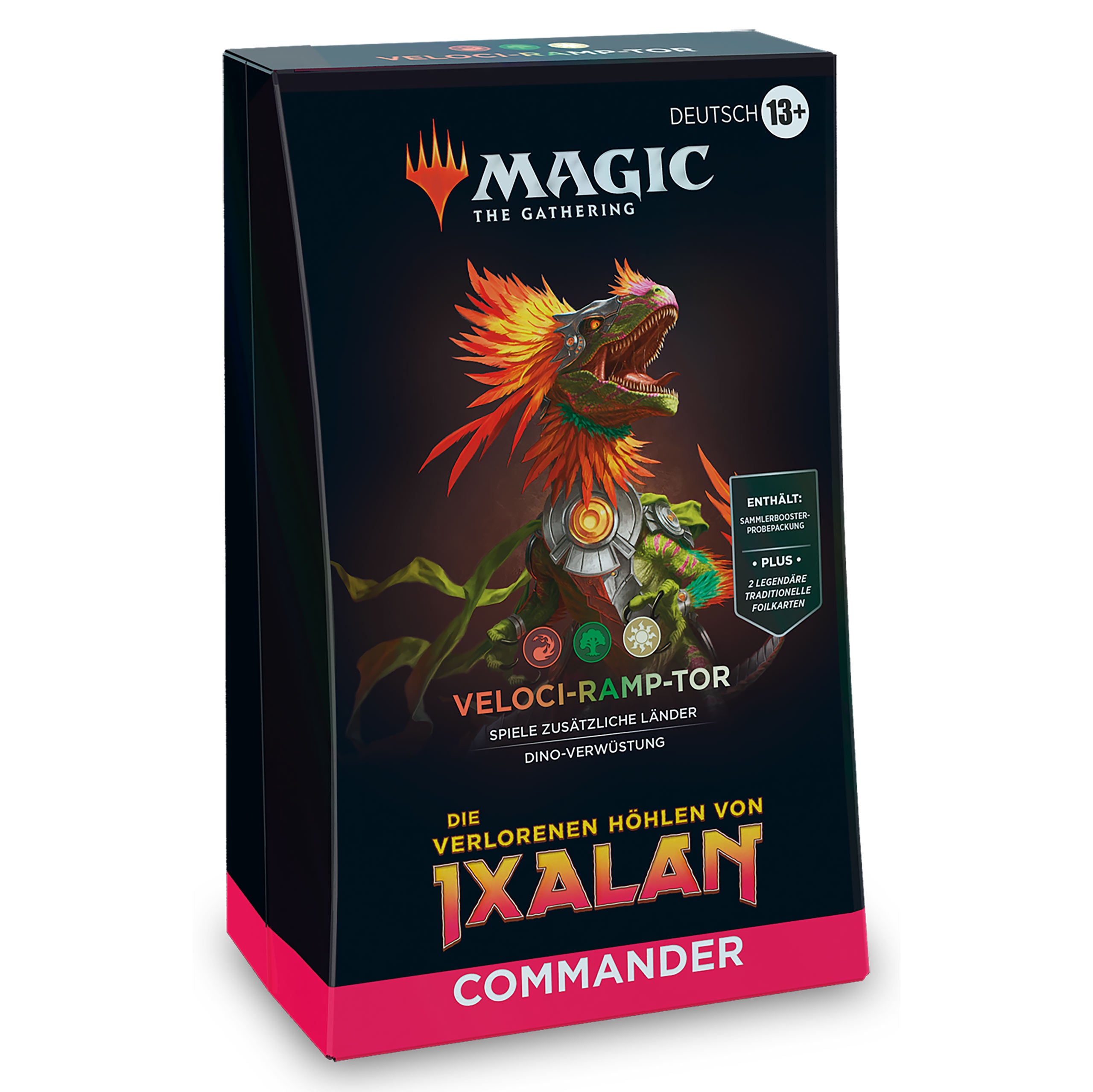 Zdjęcie produktu Zaginione Jaskinie Ixalan - Talia Veloci-Ramp-Tor Commander Deck - Magic The Gathering