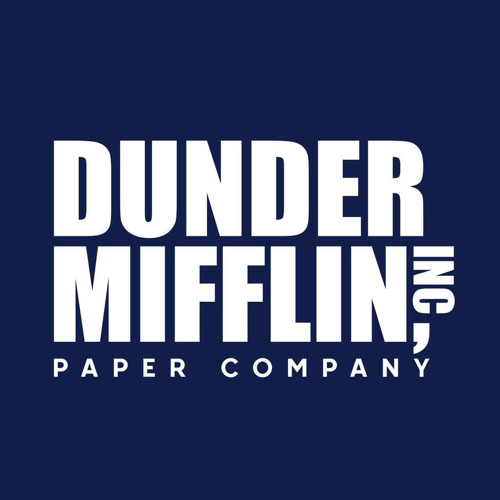 Zdjęcie produktu Koszulka z logo Paper Company dla fanów The Office niebieska
