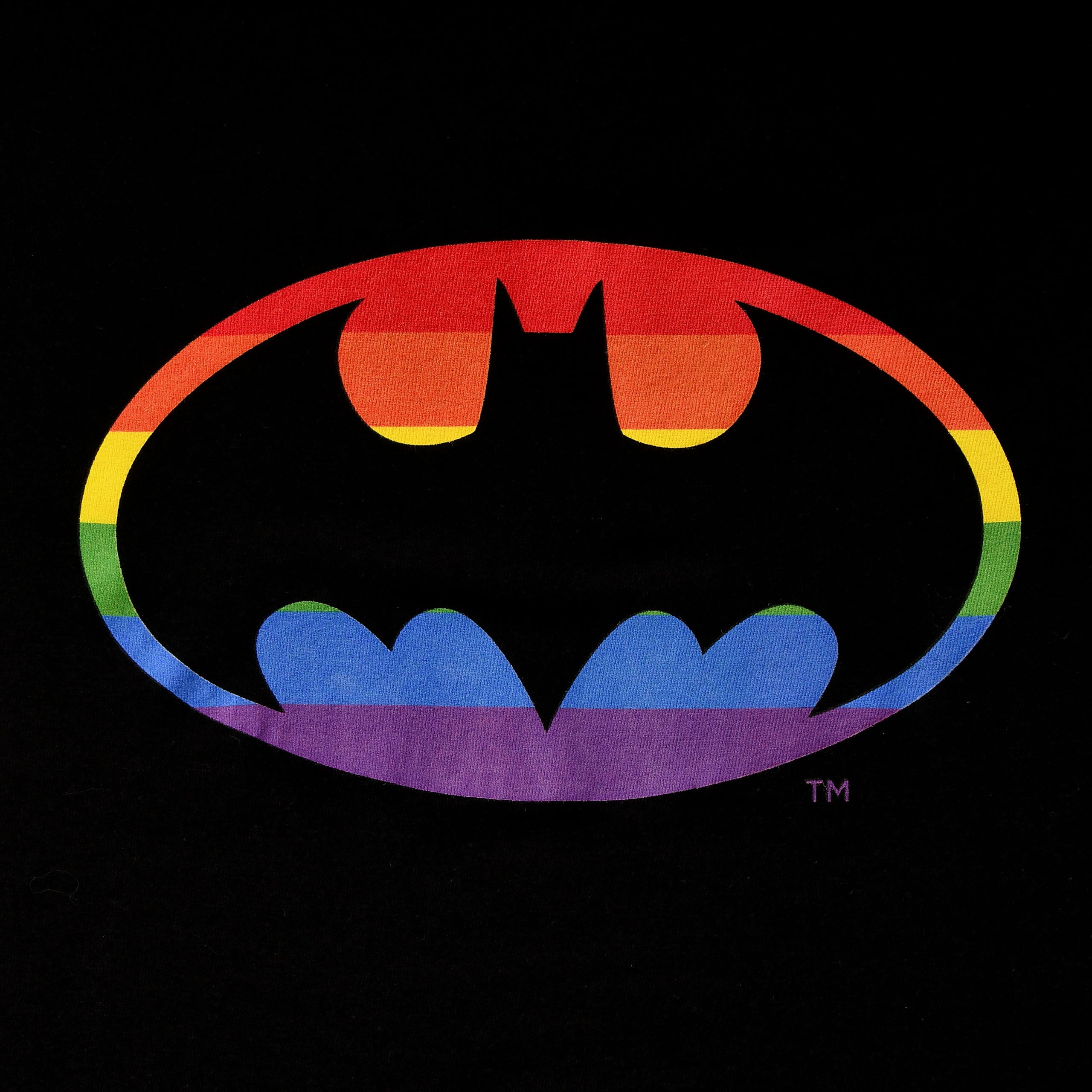 Zdjęcie produktu Batman - T-shirt z logo Pride, czarne
