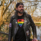 Zdjęcie produktu Superman - T-shirt z logo Pride, czarne