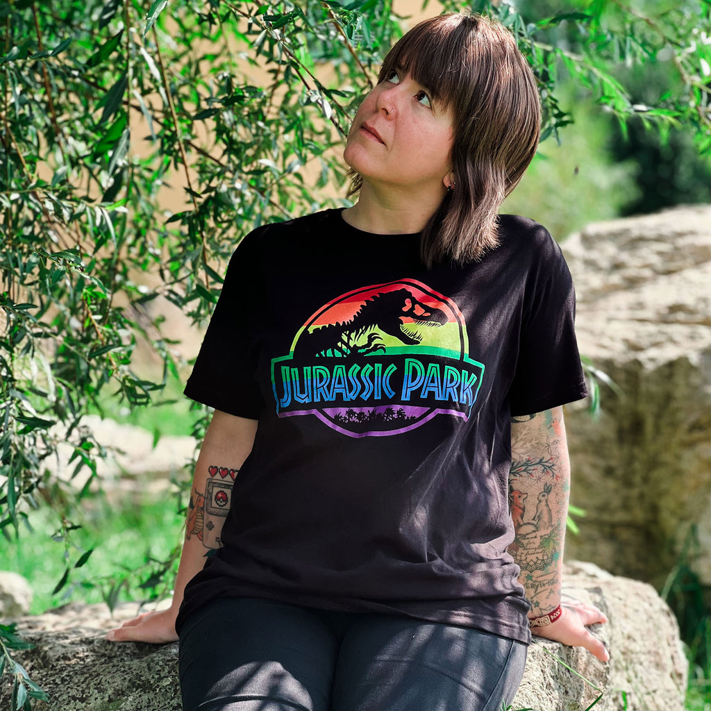 Zdjęcie produktu Jurassic Park - T-shirt z logo Pride czarny