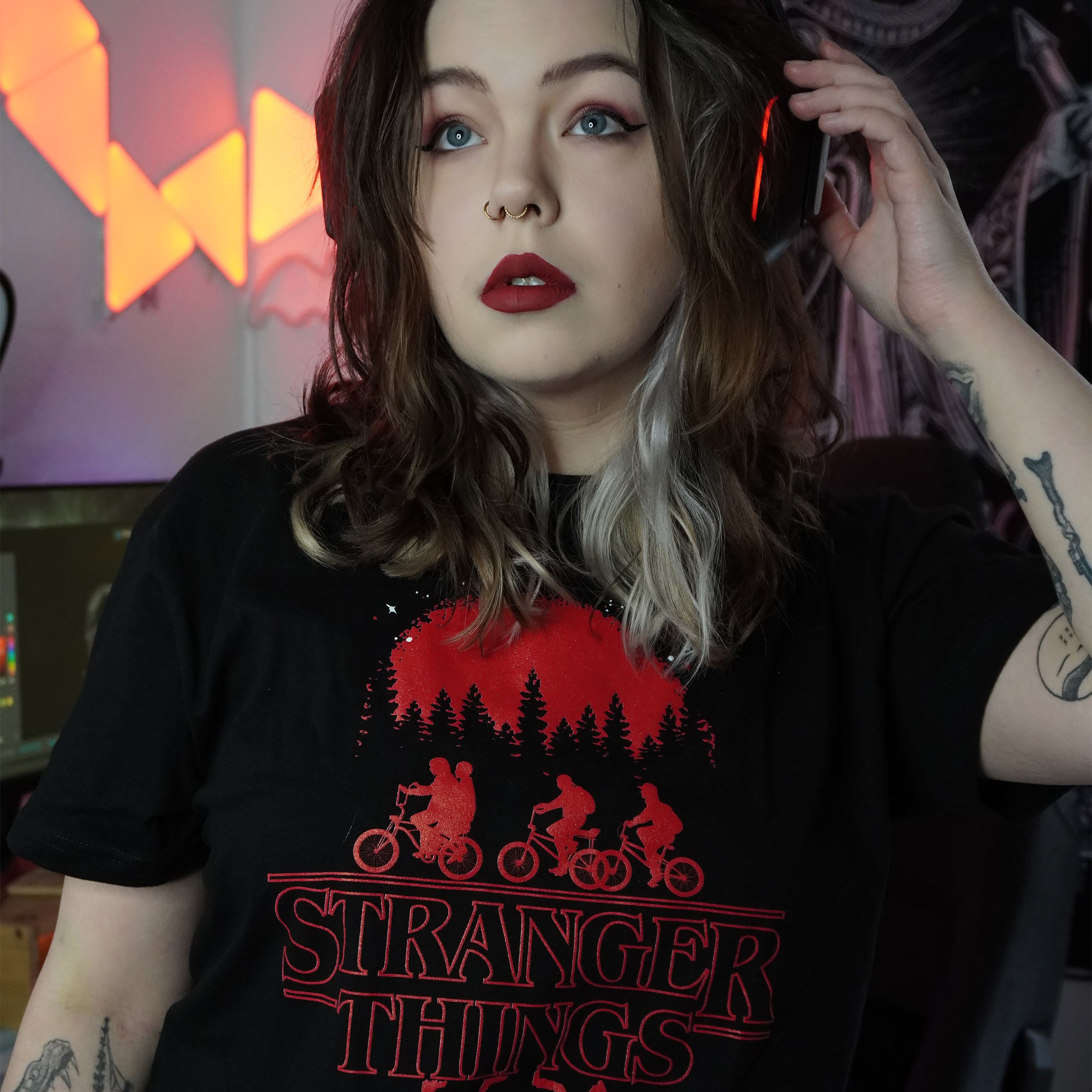 Zdjęcie produktu Stranger Things - Silhouette T-Shirt czarne