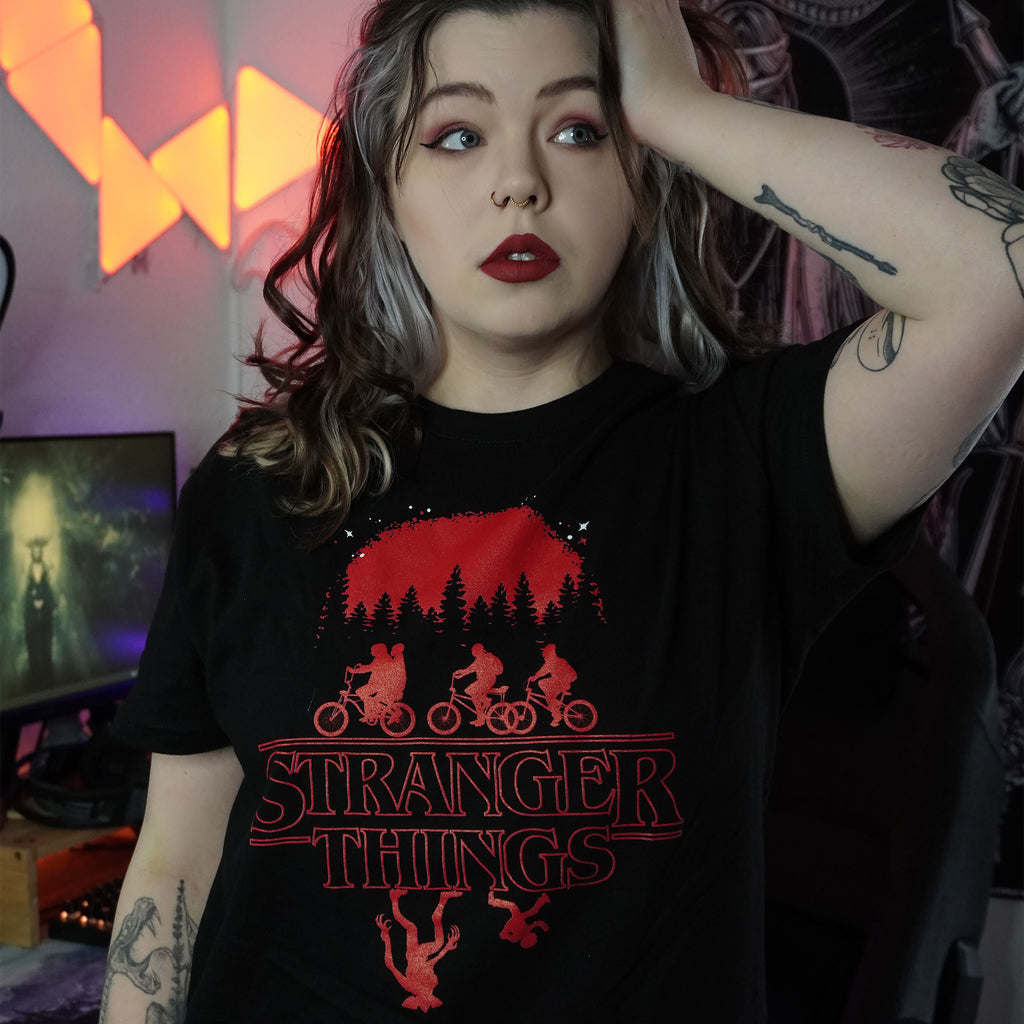 Zdjęcie produktu Stranger Things - Silhouette T-Shirt czarne