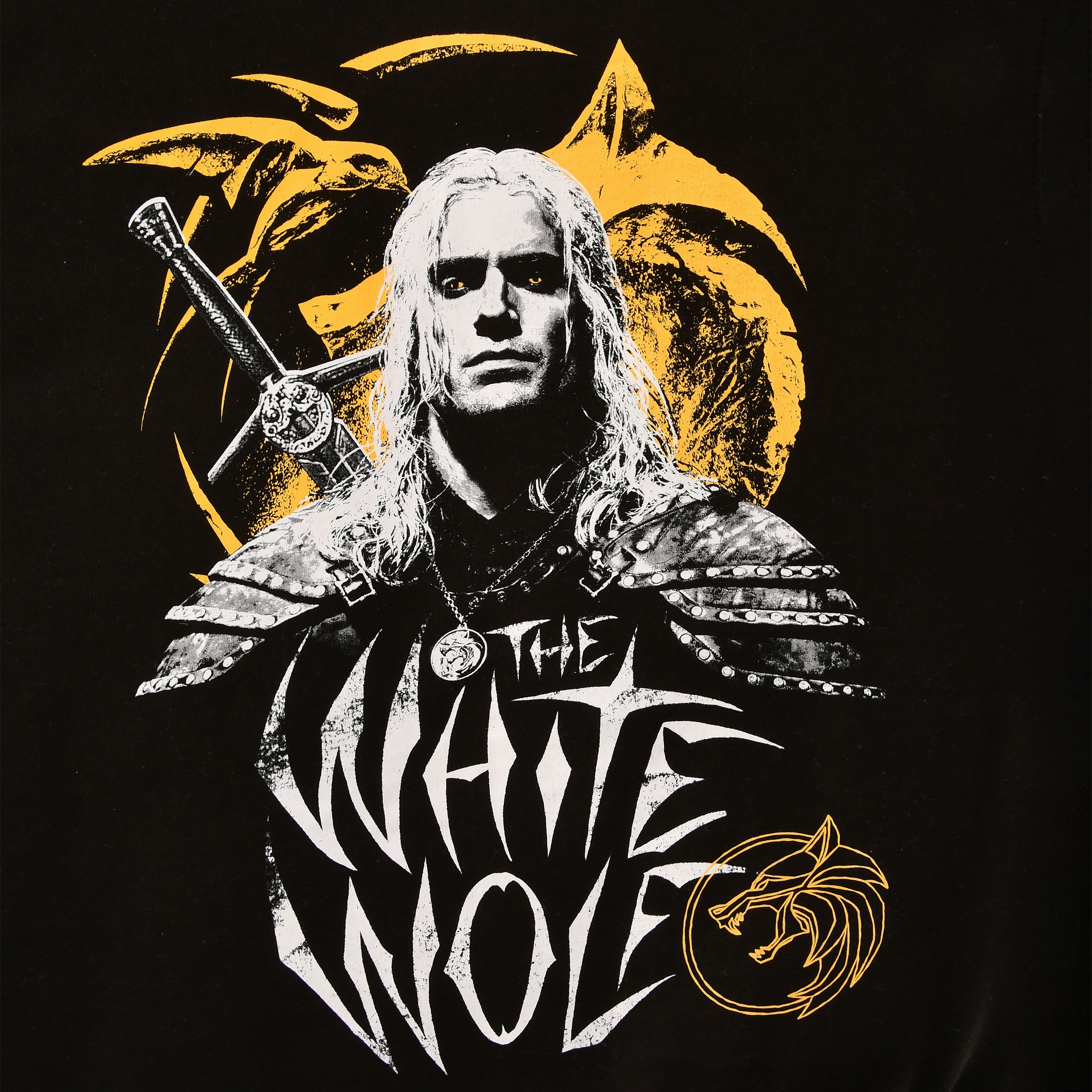 Zdjęcie produktu Wiedźmin - Geralt Biały Wilk Bluza z kapturem czarna