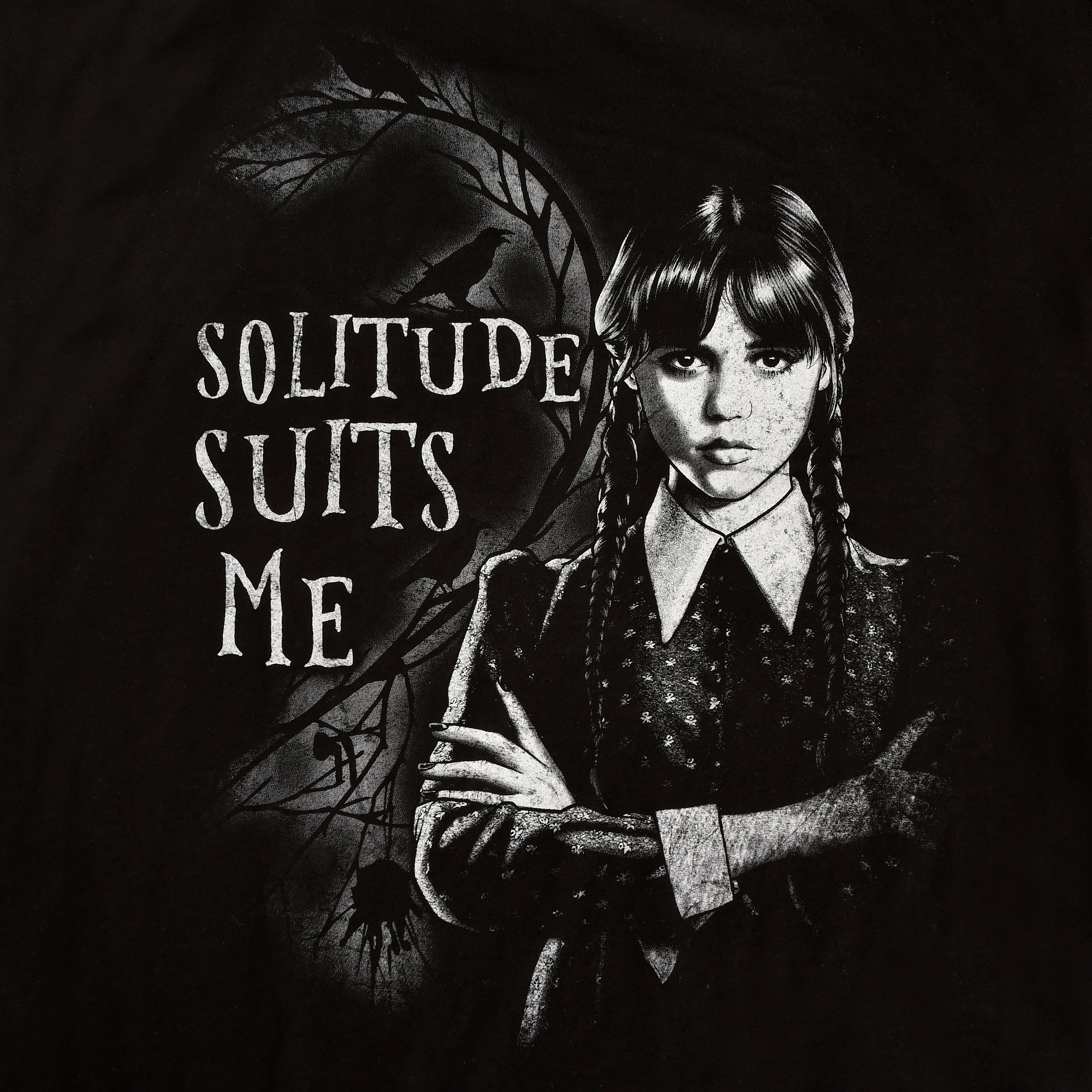 Zdjęcie produktu Wednesday - Solitude Suits Me Kardigan z Kapturem