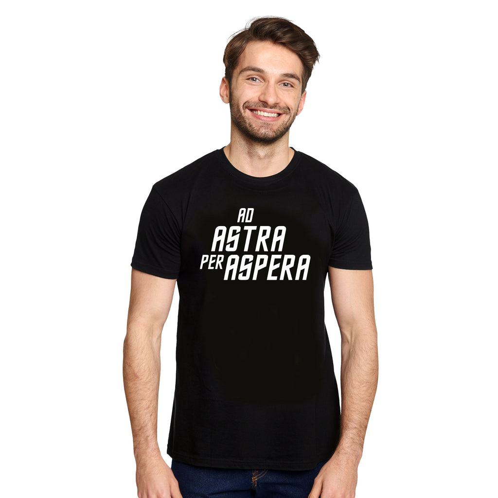 Zdjęcie produktu Ad Astra Per Aspera T-Shirt dla fanów Star Trek czarne
