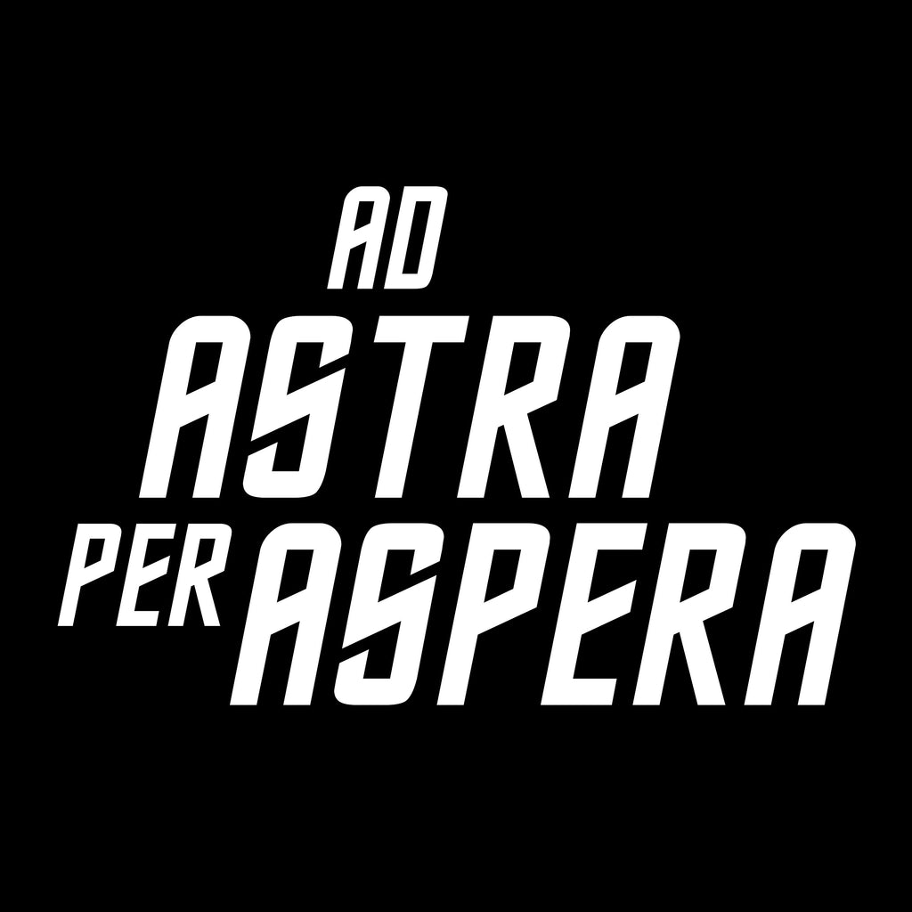 Zdjęcie produktu Ad Astra Per Aspera T-Shirt dla fanów Star Trek czarne