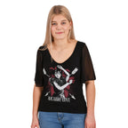 Zdjęcie produktu Wednesday - Koszulka Macabre Love z motylkowymi rękawami