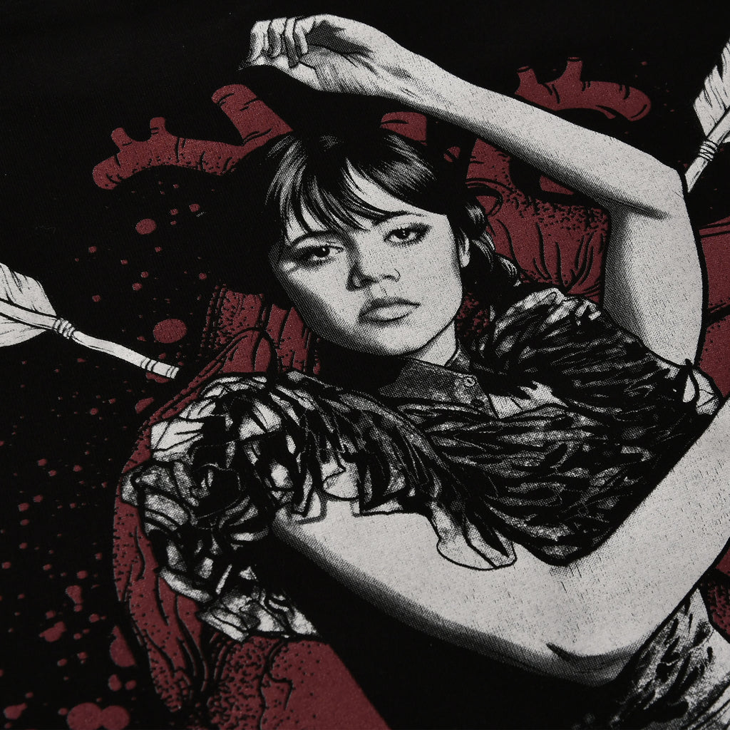 Zdjęcie produktu Wednesday - Koszulka Macabre Love z motylkowymi rękawami