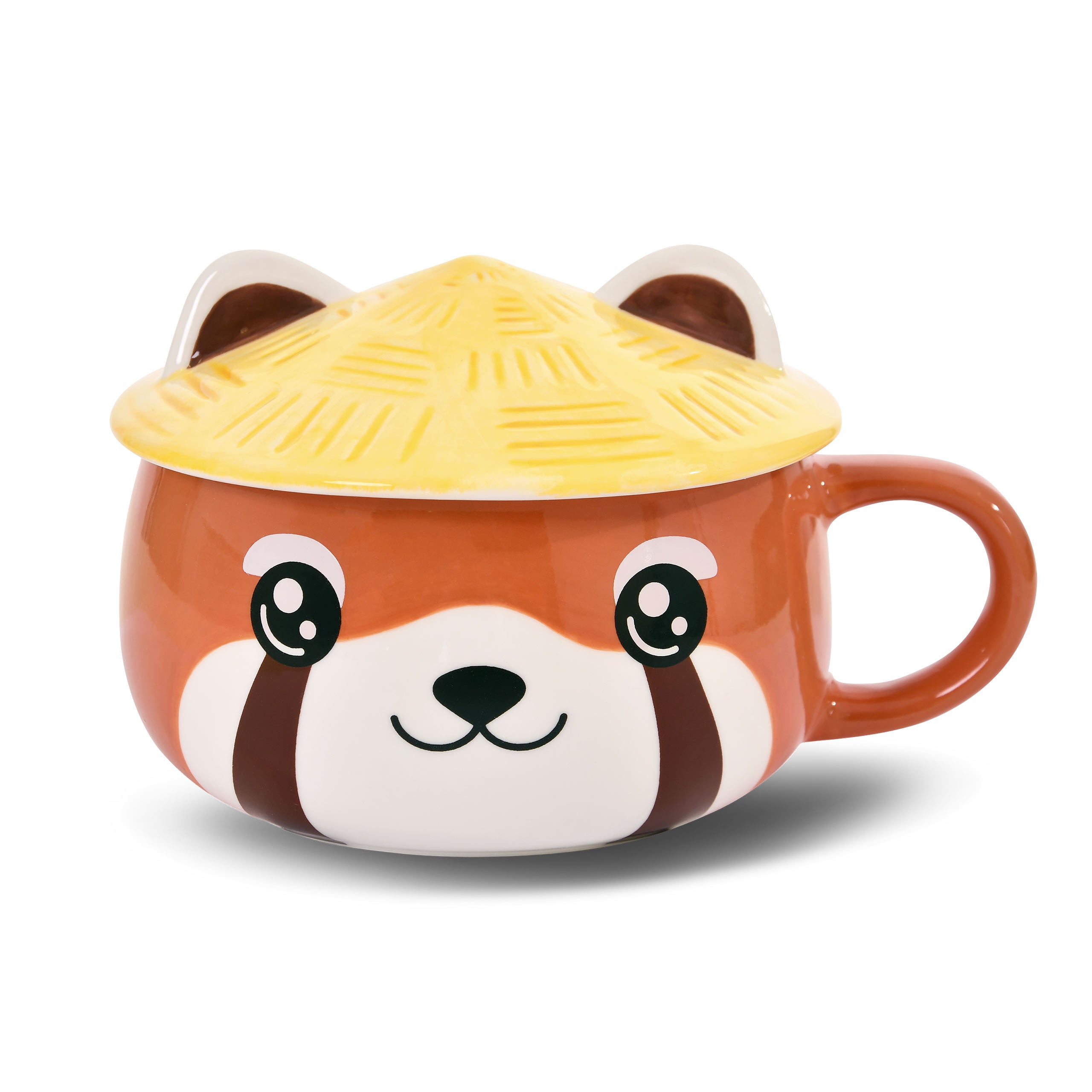Zdjęcie produktu Czerwona Panda Kawaii Kubek z Pokrywką dla Fanów Anime