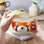 Product image Red Panda Kawaii Mug with Lid for Anime Fans