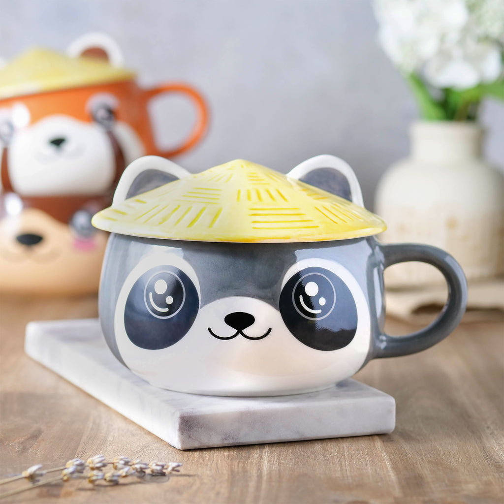 Zdjęcie produktu Kubek Szop Kawaii z pokrywką dla fanów anime
